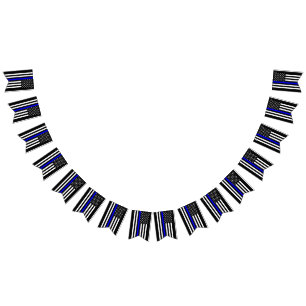 Bannière À Fanions Symbole du Mémorial de la Ligne Bleue mince du dr