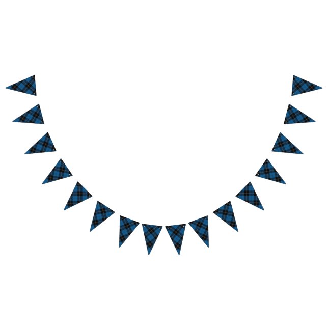 Bannière À Fanions Tartan bleu écossais de chasse de Ramsay Ramsey de (Tout)