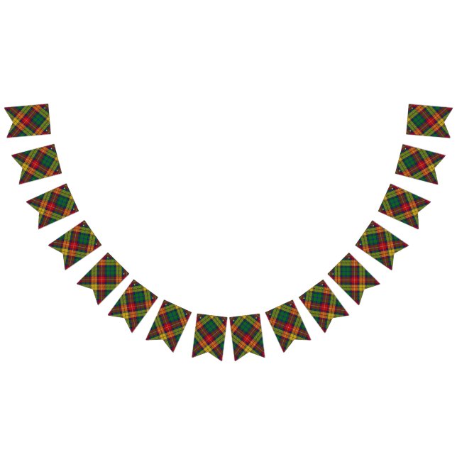 Bannière À Fanions Tartan écossais de Buchanan de clan (Tout)