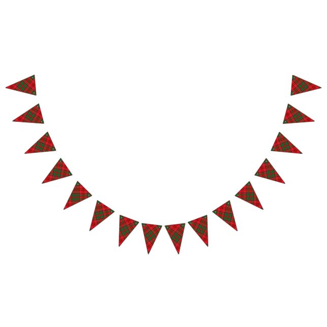 Bannière À Fanions Tartan écossais de Grant de clan (Tout)