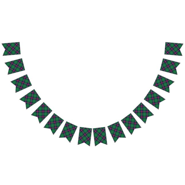Bannière À Fanions Tartan écossais de jeunes de clan (Tout)