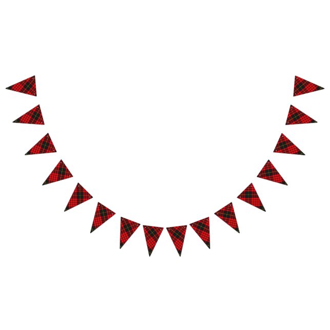 Bannière À Fanions Tartan écossais de MacQueen de clan (Tout)