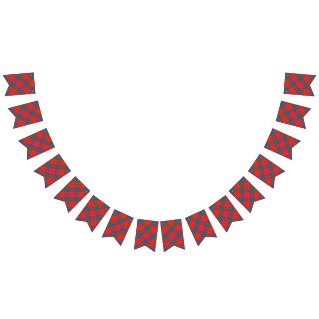 Bannière À Fanions Tartan écossais de Robertson de clan (Tout)