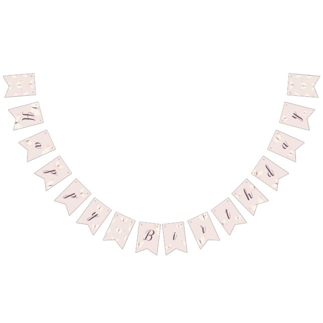 Bannière À Fanions Thème Papillon Anniversaire (Tout)