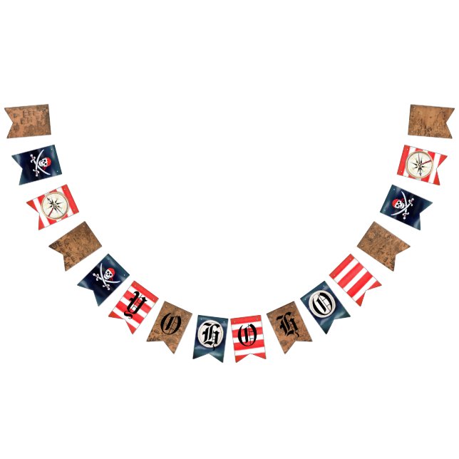 Bannière À Fanions Thème Yo Ho Pirate (Tout)