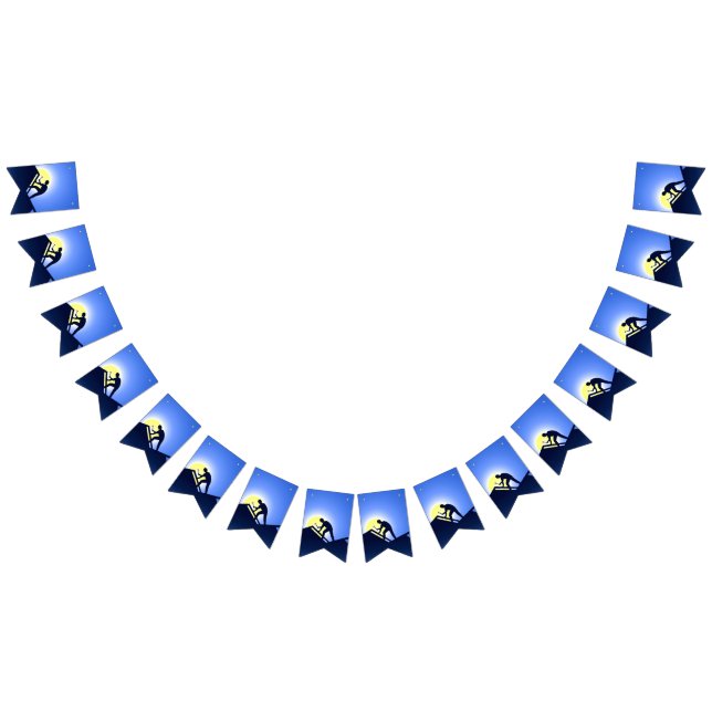 Bannière À Fanions Travailleur de toiture (Tout)