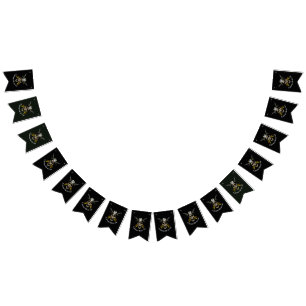 Bannière À Fanions Trésor du crâne de pirate