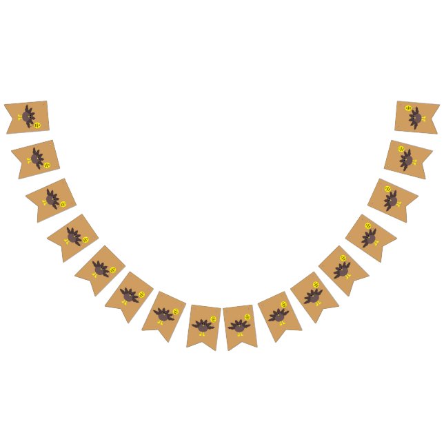 Bannière À Fanions Turquie Heure Thanksgiving Flags (Tout)