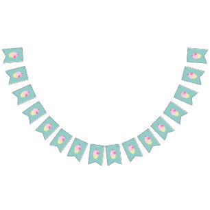 Bannière À Fanions Turquoise illusima