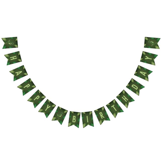 Bannière À Fanions Tyrannosaurus Rex T-rex Dinosaure Joyeux Anniversa (Tout)