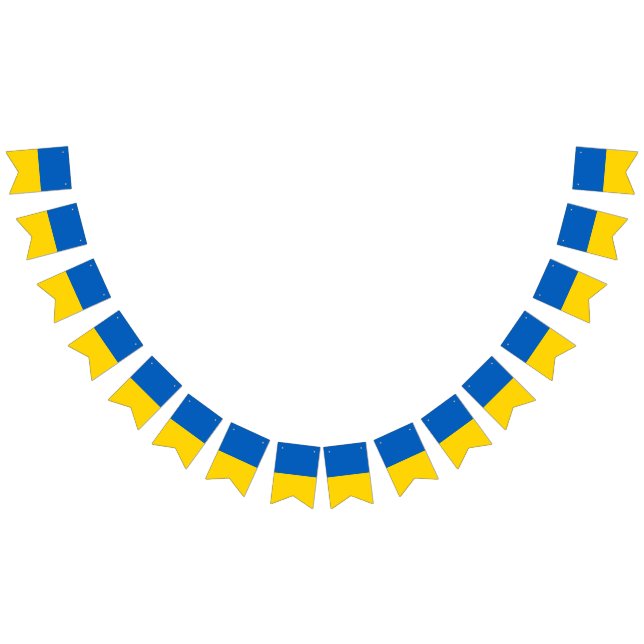Bannière À Fanions Ukraine flag bunting banner (Tout)