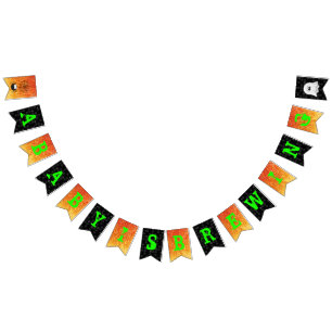 Bannière À Fanions Un bébé brasse ! Baby shower de Halloween