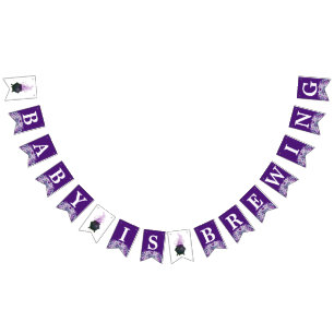 Bannière À Fanions Un bébé brasse Octobre Halloween Baby