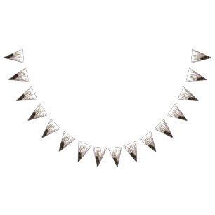 Bannière À Fanions Un lac immaculé niché au milieu d'une montagne enn