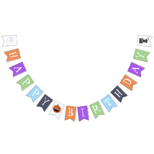 Bannière À Fanions Un petit Baby shower Boo Halloween