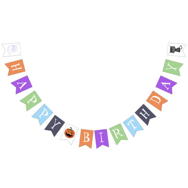 Bannière À Fanions Un petit Baby shower Boo Halloween (Tout)