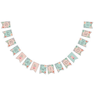 Bannière À Fanions Un sauvage Woodland Boho Thème Premier anniversa