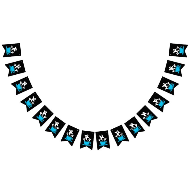 Bannière À Fanions Une coupe de café fumeur fantôme (Tout)