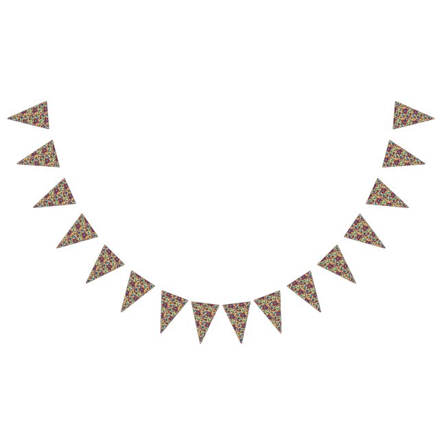 Bannière À Fanions Une pièce d'art textile vibrante avec du rouge aud (Tout)