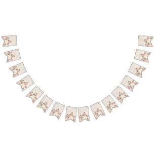 Bannière À Fanions Une touche d'oreiller rose