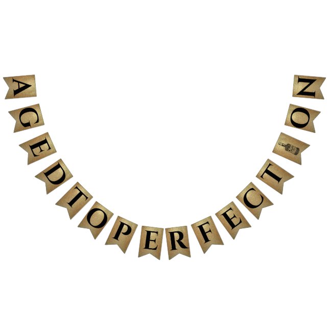 Bannière À Fanions Vieilli à la perfection whiskey anniversaire bourb (Tout)