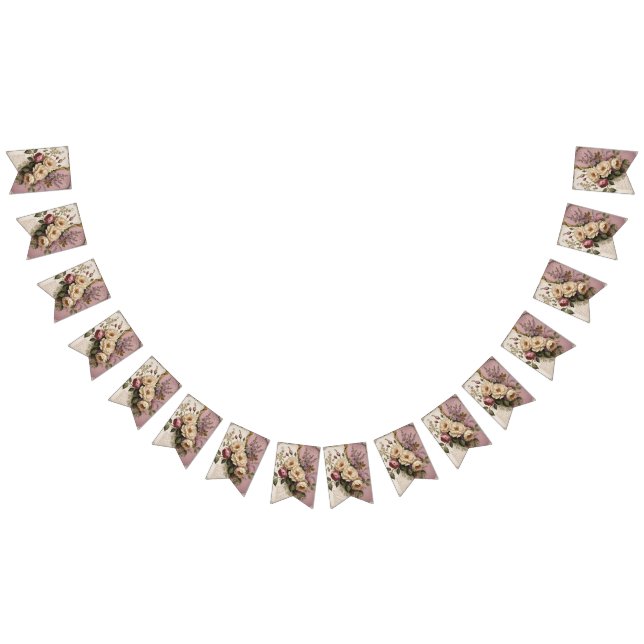 Bannière À Fanions Vintage Floral - Bunting Banner  (Tout)