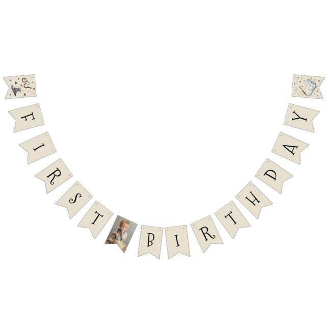 Bannière À Fanions Vintage Harry Potter Premier anniversaire (Tout)