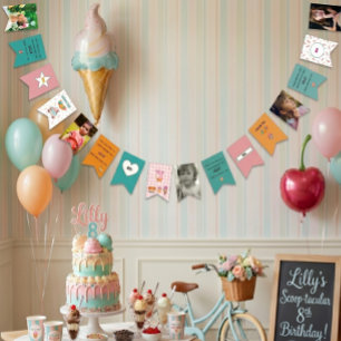 Bannière À Fanions Voici le scoop Anniversaire Aesthetic Viral
