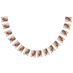 Bannière À Fanions Votre visage sur une graduation personnalisée