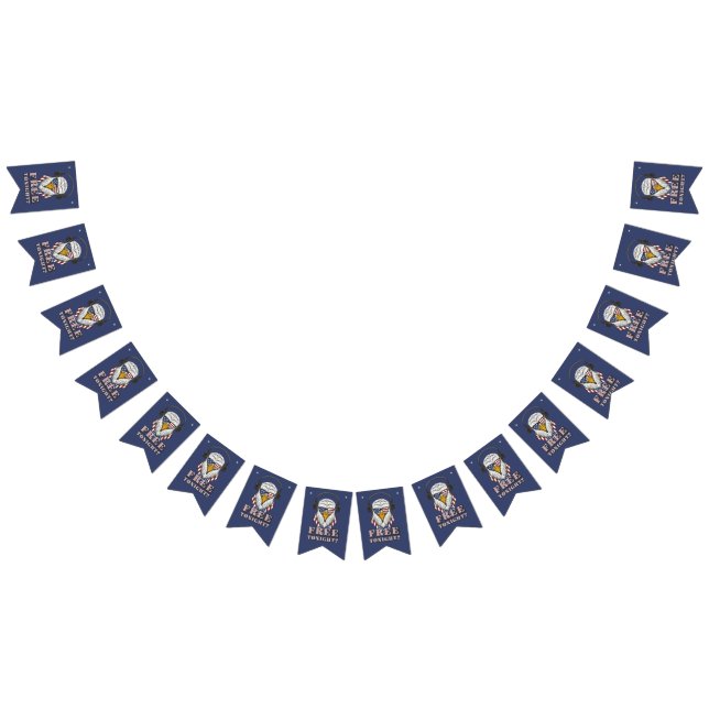 Bannière À Fanions vous êtes libre ce soir ? 4 juillet aigle patrioti (Tout)