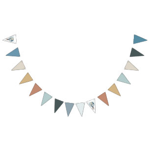 Bannière À Fanions Watercolor Hot Air Balloon // Anniversaire de l’en