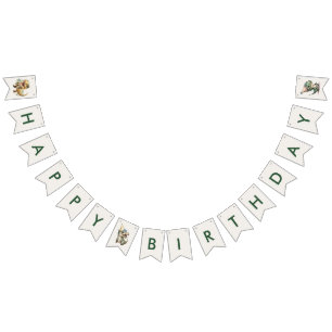 Bannière À Fanions Wild One mignonne Dinosaur Première fête d'anniver