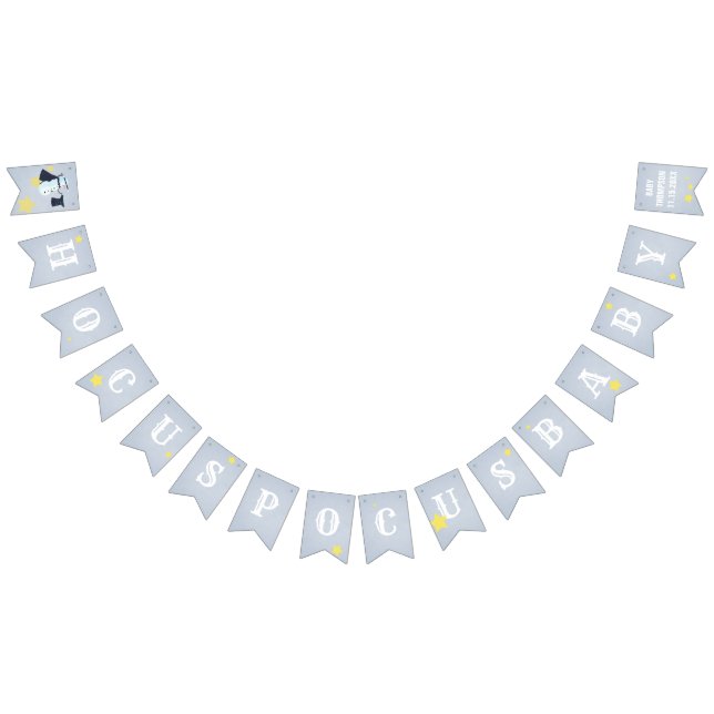 Bannière À Fanions Winter Baby Reveal Douche Magique Snowman Moderne (Tout)