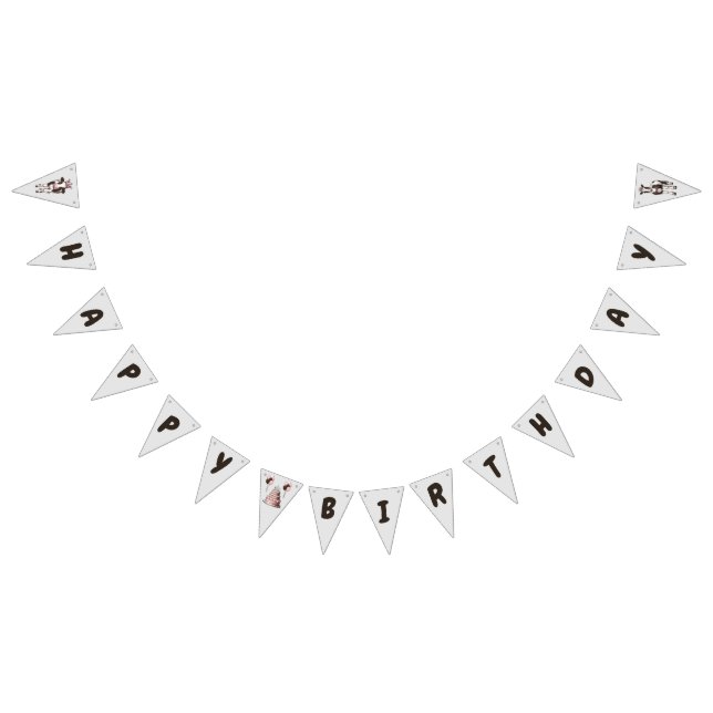 Bannière À Fanions Zoo de mouture Anniversaire (Tout)