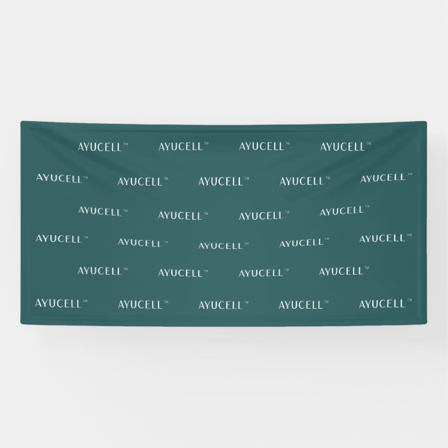 Bannière à répétition Ayucell 4x8 - Verte (Horizontal)