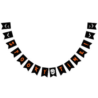 Bannière à temps Éffrayant pour la décoration de l