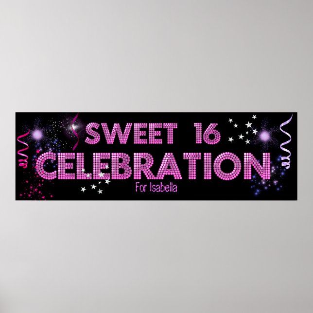 Bannière Affiche Sweet 16 (Devant)