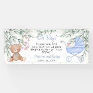 Bannière arrière-plan du Baby shower Garçon
