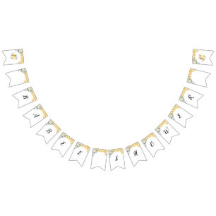 Bannière baby shower d'abeilles