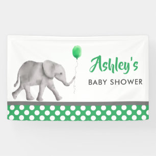 Bannière Baby shower éléphant, Affiche de bienvenu