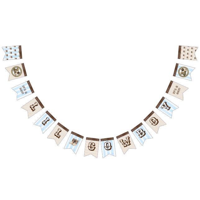 Bannière Baby shower Lil Cowboy (Tout)