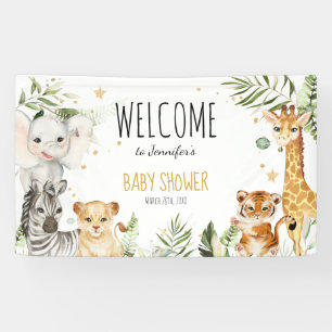 Bannière Baby shower Safari