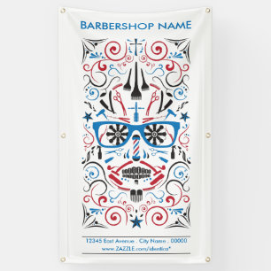 bannière barbershop dia de los muertos