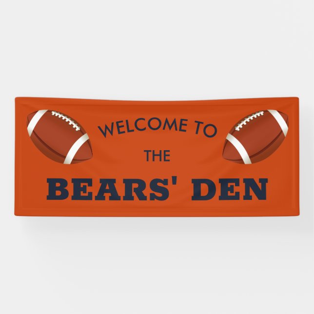 Bannière Bears Den Football (Horizontal)