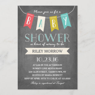 Bannière bébé   Invitation baby shower