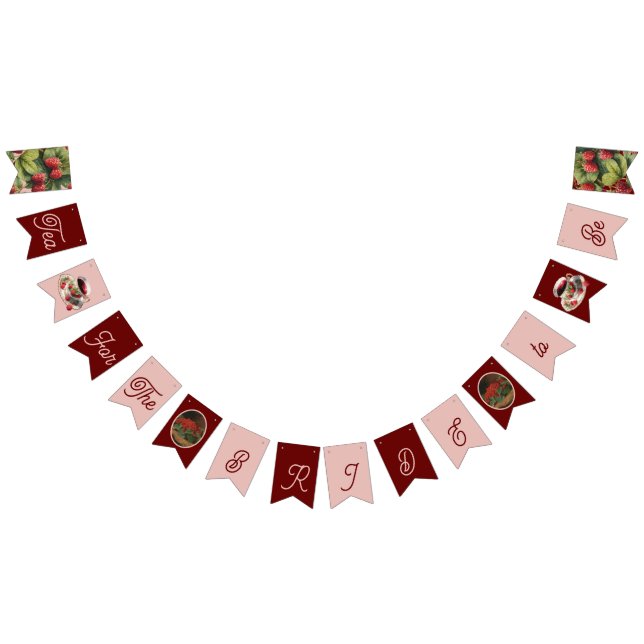 Bannière Berry "Tea for the Bride-to-Be" (Tout)