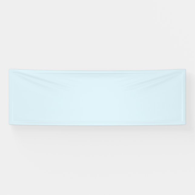 Bannière blanche 2,5' x 8' avec Arrière - plan Aqu (Horizontal)