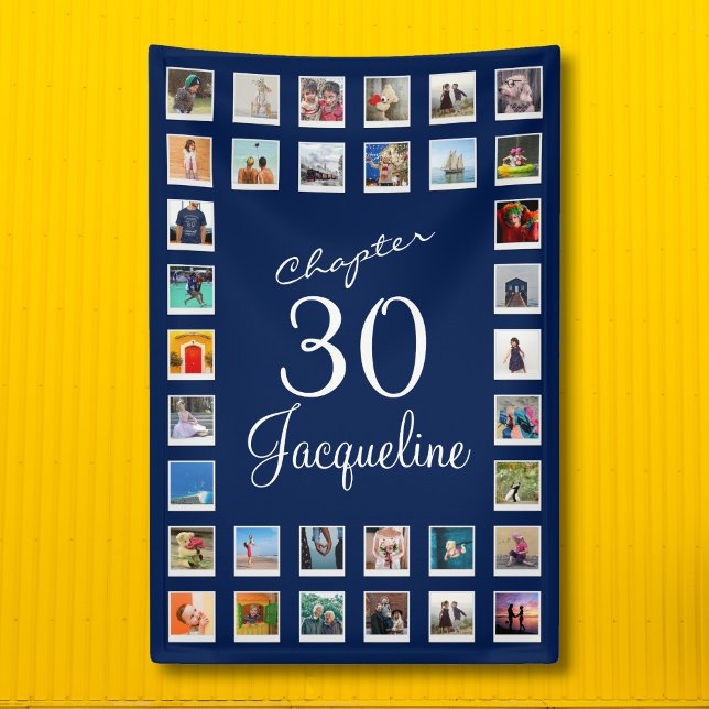 Bannière bleue du 30e anniversaire (Créateur téléchargé)