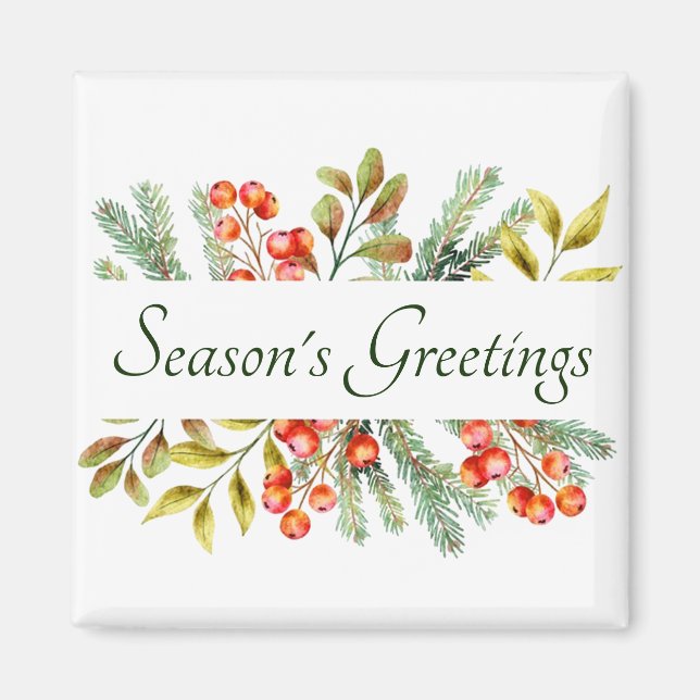 Bannière botanique personnalisée aimant (Devant)