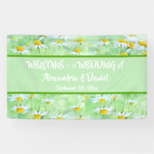 Bannière ChicGreen Daisy Floral Welcome All-Occasi